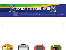 Tablet Screenshot of center6math.com